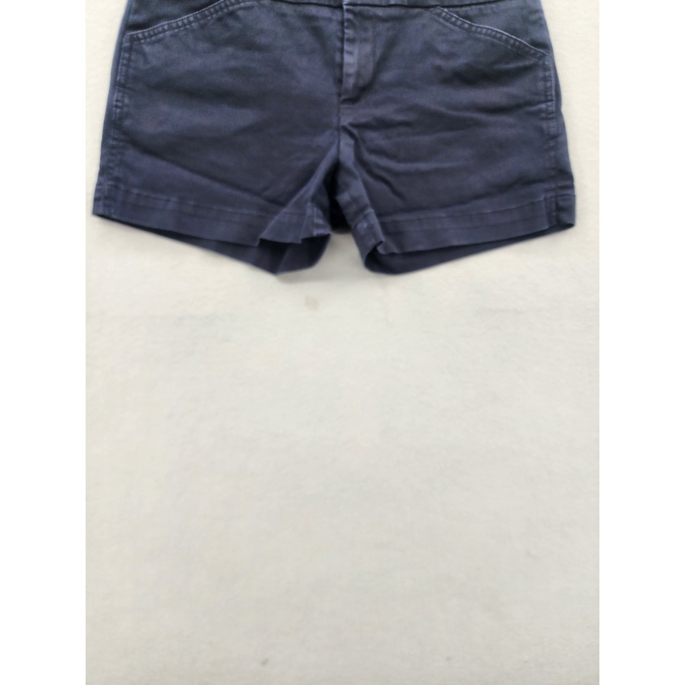 Calvin Klein Navy Blue Chino Shorts Womens Size 4 Casual Summer Classic Preppy - Picture 5 of 11